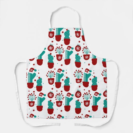Kerstfeestdag kerst met kerst schort (Voorkant)