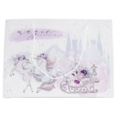 Kerstfeestdag - Kerstakermagisch - Unicorns Groot Cadeauzakje (Voorkant)