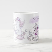 Kerstfeestdag - Kerstakermagisch - Unicorns Grote Koffiekop (Voorkant)