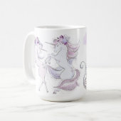 Kerstfeestdag - Kerstakermagisch - Unicorns Koffiemok (Voorkant links)