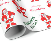 kerstfeestdag kerstcadeau-monogram cadeaupapier (Rol Hoek)