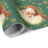 Kerstfeestdag  kerstcadedag Waterverf Cadeaupapier (Rol Hoek)