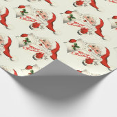 Kerstfeestdag  kerstcadedag Waterverf Cadeaupapier (Hoek)