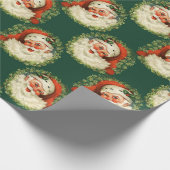 Kerstfeestdag kerstcadedag Waterverf Cadeaupapier (Hoek)