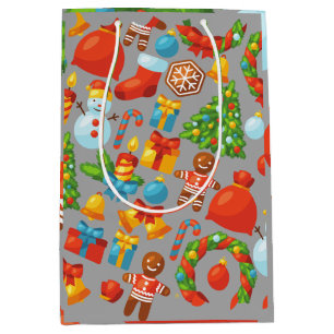 Kerstfeestdag  kerstcadedag Waterverf Medium Cadeauzakje