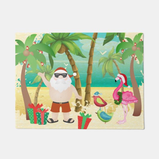 Kerstfeestdag kerstdag kerstdag met kerstmis deurmat (Voorkant)