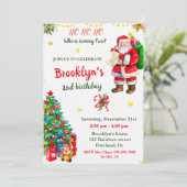 Kerstfeestdag kerstfeest kaart (Staand voorkant)