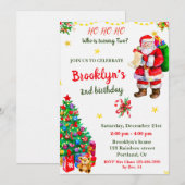 Kerstfeestdag kerstfeest kaart (Voorkant / Achterkant)