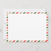 Kerstfeestdag kerstfeest kaart (Achterkant)