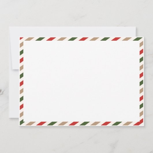 Kerstfeestdag kerstfeest kaart (Achterkant)