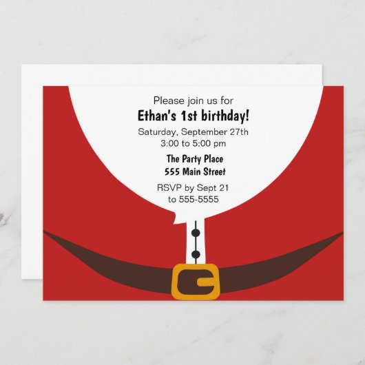 Kerstfeestdag kerstfeest kaart (Voorkant / Achterkant)