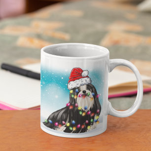 Kerstfeestdag kerstfeest Sjiih tzu Pet Dog Koffiemok