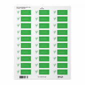 Kerstfeestdag/kerstfeestdag Adresetiketten Etiket (Full Sheet)