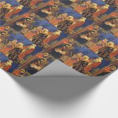 Kerstfeestdag kerstfeestdag cadeaupapier (Hoek)