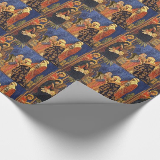 Kerstfeestdag kerstfeestdag cadeaupapier (Hoek)