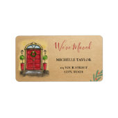 Kerstfeestdag kerstfeestdag etiket (Voorkant)