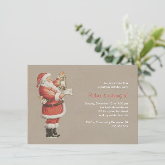 Kerstfeestdag kerstfeestdag kaart (Staand voorkant)