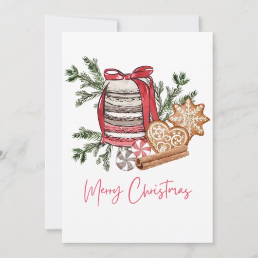 Kerstfeestdag kerstfeestdag kaart (Achterkant)