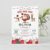 Kerstfeestdag kerstfeestdag kerstfeestdag kaart (Staand voorkant)