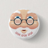 Kerstfeestdag kerstfeestdag ronde button 3,2 cm (Voorkant)