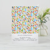 Kerstfeestdag/kerstfeestdag uitnodigingen (Staand voorkant)