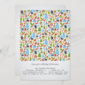 Kerstfeestdag/kerstfeestdag uitnodigingen (Voorkant / Achterkant)