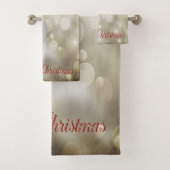 Kerstfeestdag, kerstfeestdagen bad handdoek (Insitu)