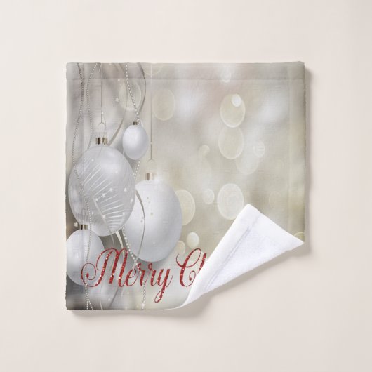 Kerstfeestdag, kerstfeestdagen bad handdoek (Wasdoekje)