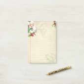 Kerstfeestdag kerstfeestelijke kerstcadeaupapier post-it® notes (Op bureau)