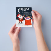 Kerstfeestdag kerstfeestelijke kerstfeestdag voor  flyer (Hand)