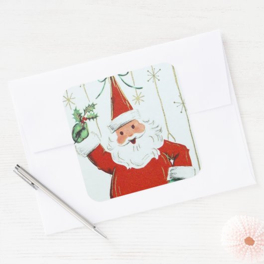  kerstfeestdag kerstfeestelijke sticker (Envelop)