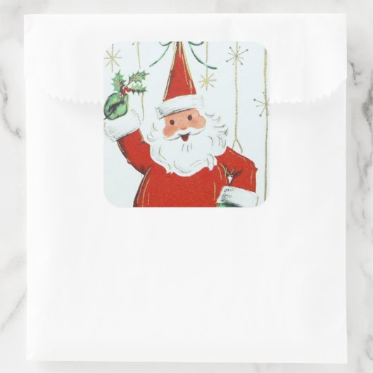 kerstfeestdag kerstfeestelijke sticker (Tas)