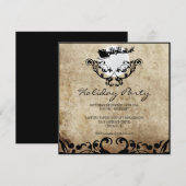 Kerstfeestdag — Kerstman en rendier Kaart (Voorkant / Achterkant)