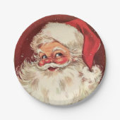 kerstfeestdag kerstmis papieren bordje (Voorkant)