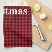 Kerstfeestdag keukenhanddoeken (Quarter Fold)