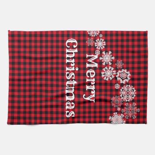 Kerstfeestdag keukenhanddoeken (Horizontaal)