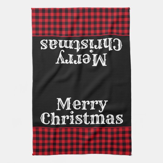 kerstfeestdag keukenhanddoekje Buffalo Pset Theedoek (Verticaal)