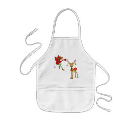 Kerstfeestdag kinder schort