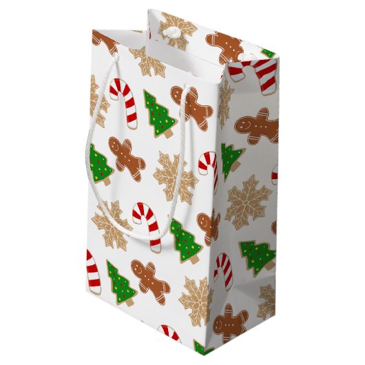 kerstfeestdag klein cadeauzakje (Achterkant Gekanteld)