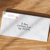 kerstfeestdag: kleurrijke sneeuwvlok etiket