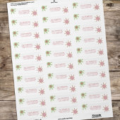 kerstfeestdag: kleurrijke sneeuwvlok etiket