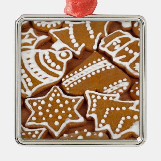 kerstfeestdag koekjes metalen ornament (Voorkant)