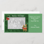 Kerstfeestdag koekjesbrood Koekjesfotokaart Feestdagenkaart (Voorkant / Achterkant)