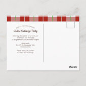 Kerstfeestdag Koekkeruitwisseling Briefkaart (Achterkant)