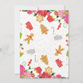 Kerstfeestdag Koekkeruitwisseling Kaart (Achterkant)