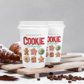 Kerstfeestdag Koekkeruitwisseling Papieren Bekers