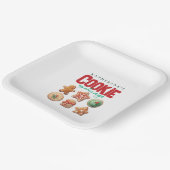 Kerstfeestdag Koekkeruitwisseling Papieren Bordje (Gebogen)