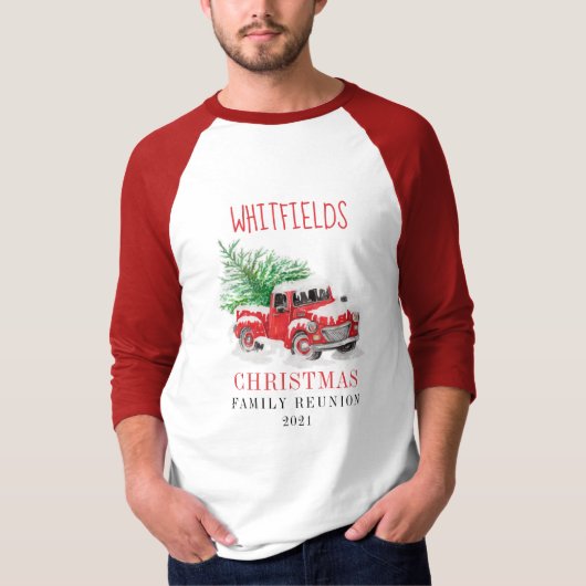 Kerstfeestdag komt overeen met familie-overeenstem t-shirt (Voorkant)
