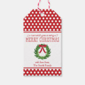 kerstfeestdag Label Cadeaulabel (Voorkant)