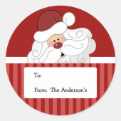 kerstfeestdag Label stickers voor kerstmis met ker (Voorkant)